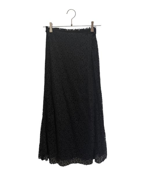 Christian Dior（クリスチャン ディオール）Christian Dior (クリスチャン ディオール) ラップレーススカート ブラック サイズ:34の古着・服飾アイテム