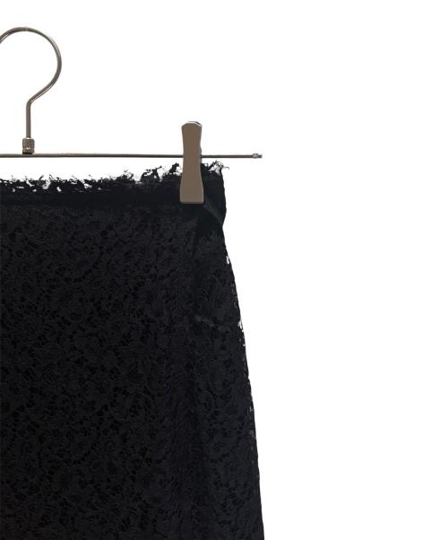 Christian Dior（クリスチャン ディオール）Christian Dior (クリスチャン ディオール) ラップレーススカート ブラック サイズ:34の古着・服飾アイテム