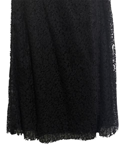 Christian Dior（クリスチャン ディオール）Christian Dior (クリスチャン ディオール) ラップレーススカート ブラック サイズ:34の古着・服飾アイテム