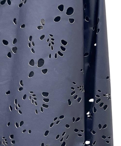 CHANEL（シャネル）CHANEL (シャネル) P39 カッティングレザージャケット ブラック サイズ:34の古着・服飾アイテム
