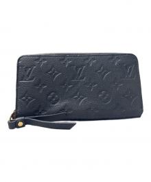 LOUIS VUITTON（ルイ ヴィトン）の古着「ジッピー・ウォレット 	モノグラム・アンプラント」｜ノワール