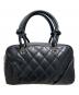 CHANEL（シャネル）の古着「Mini Bowling Bag/ミニボーリングバッグ/10091828」｜ブラック