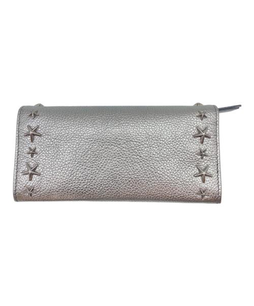JIMMY CHOO（ジミーチュウ）JIMMY CHOO (ジミーチュウ) 長財布 シルバーの古着・服飾アイテム