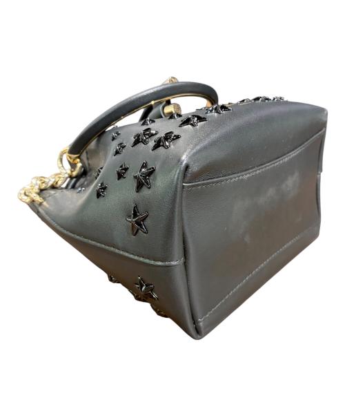 JIMMY CHOO（ジミーチュウ）JIMMY CHOO (ジミーチュウ) ボンボンバケットスタッズ/巾着ショルダーバッグ ブラック×ゴールド サイズ:-の古着・服飾アイテム