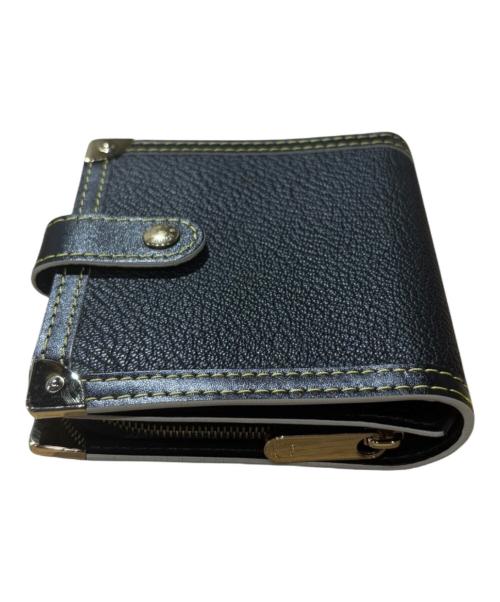 LOUIS VUITTON（ルイ ヴィトン）LOUIS VUITTON (ルイ ヴィトン) コンパクトジップウォレット/スハリ/M91828 ブラックの古着・服飾アイテム