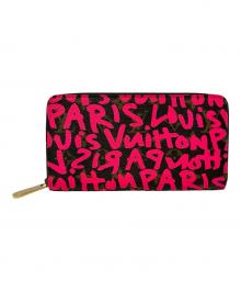 LOUIS VUITTON（ルイ ヴィトン）の古着「LOUIS VUITTON/ジッピーウォレット/モノグラム・グラフィティ/CA5018」｜ブラウン×ピンク