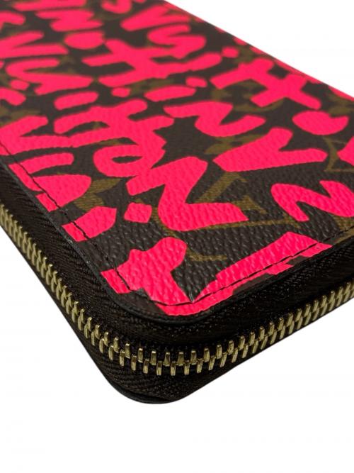LOUIS VUITTON（ルイ ヴィトン）LOUIS VUITTON (ルイ ヴィトン) LOUIS VUITTON/ジッピーウォレット/モノグラム・グラフィティ/CA5018 ブラウン×ピンクの古着・服飾アイテム