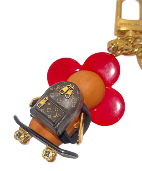 LOUIS VUITTON（ルイ ヴィトン）LOUIS VUITTON (ルイ ヴィトン) キーホルダー ポルト・クレ ヴィヴィエンヌ/Vivienne Porte Clés Key Holder/M68457 レッド×ブラウン サイズ:-の古着・服飾アイテム