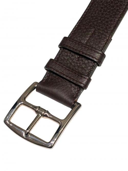 HERMES（エルメス）HERMES (エルメス) エトリヴィエール レザーベルト ブラウン系 サイズ:80の古着・服飾アイテム