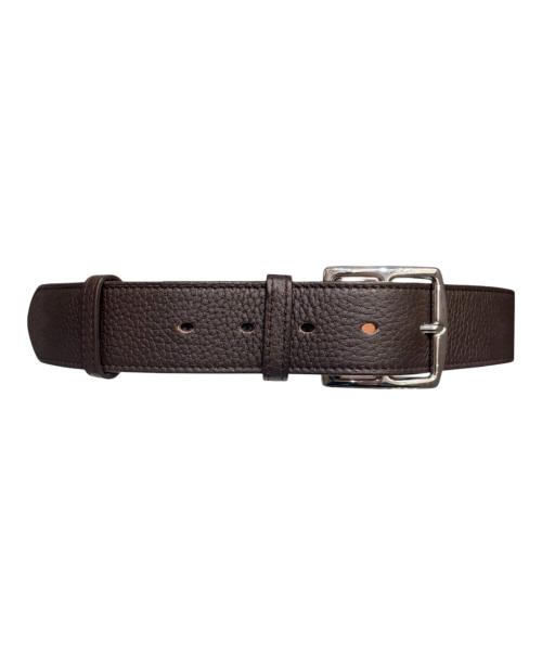 HERMES（エルメス）HERMES (エルメス) エトリヴィエール レザーベルト ブラウン系 サイズ:80の古着・服飾アイテム