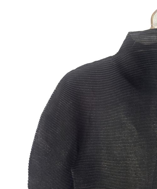 me ISSEY MIYAKE（ミーイッセイ ミヤケ）me ISSEY MIYAKE (ミーイッセイ ミヤケ) ハイネックカットソー ブラック サイズ:3の古着・服飾アイテム