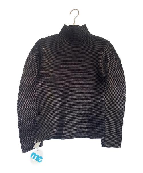 me ISSEY MIYAKE（ミーイッセイ ミヤケ）me ISSEY MIYAKE (ミーイッセイ ミヤケ) ハイネックカットソー ブラック サイズ:3の古着・服飾アイテム