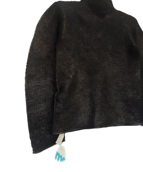 me ISSEY MIYAKE（ミーイッセイ ミヤケ）me ISSEY MIYAKE (ミーイッセイ ミヤケ) ハイネックカットソー ブラック サイズ:3の古着・服飾アイテム