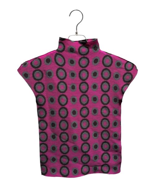 me ISSEY MIYAKE（ミーイッセイ ミヤケ）me ISSEY MIYAKE (ミーイッセイ ミヤケ) ハイネックカットソー パープル サイズ:-の古着・服飾アイテム