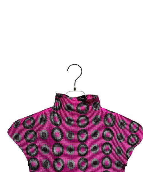 me ISSEY MIYAKE（ミーイッセイ ミヤケ）me ISSEY MIYAKE (ミーイッセイ ミヤケ) ハイネックカットソー パープル サイズ:-の古着・服飾アイテム