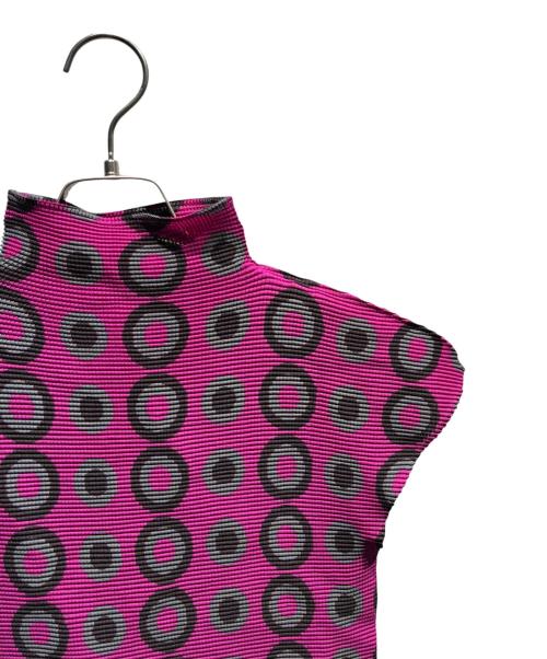 me ISSEY MIYAKE（ミーイッセイ ミヤケ）me ISSEY MIYAKE (ミーイッセイ ミヤケ) ハイネックカットソー パープル サイズ:-の古着・服飾アイテム