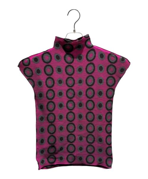 me ISSEY MIYAKE（ミーイッセイ ミヤケ）me ISSEY MIYAKE (ミーイッセイ ミヤケ) ハイネックカットソー パープル サイズ:-の古着・服飾アイテム