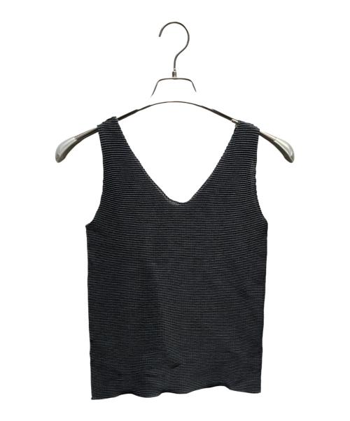 me ISSEY MIYAKE（ミーイッセイ ミヤケ）me ISSEY MIYAKE (ミーイッセイ ミヤケ) ノースリーブカットソー ブラック サイズ:Freeの古着・服飾アイテム