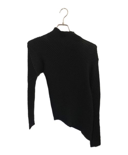 ISSEY MIYAKE（イッセイミヤケ）ISSEY MIYAKE (イッセイミヤケ) ハイネックロングスリーブカットソー ブラック サイズ:2の古着・服飾アイテム