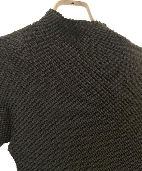 ISSEY MIYAKE（イッセイミヤケ）ISSEY MIYAKE (イッセイミヤケ) ハイネックロングスリーブカットソー ブラック サイズ:2の古着・服飾アイテム