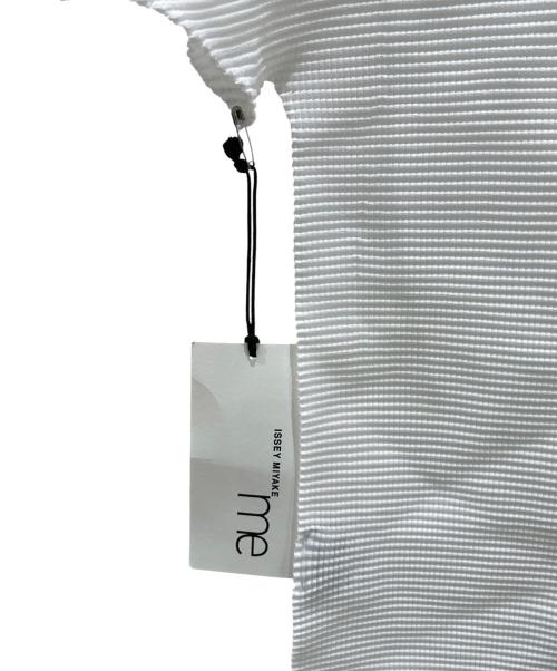 me ISSEY MIYAKE（ミーイッセイ ミヤケ）me ISSEY MIYAKE (ミーイッセイ ミヤケ) ハイネック半袖カットソー ホワイト サイズ:FREEの古着・服飾アイテム