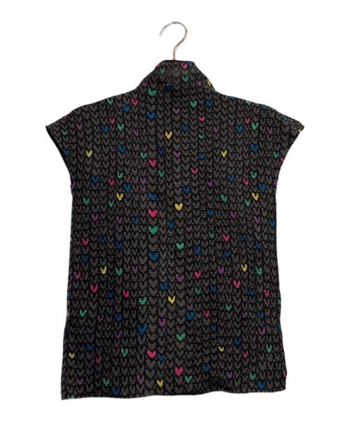 me ISSEY MIYAKE（ミーイッセイ ミヤケ）me ISSEY MIYAKE (ミーイッセイ ミヤケ) ハイネックカットソー グレー サイズ:FREEの古着・服飾アイテム