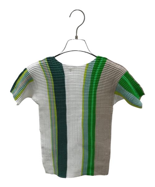 ISSEY MIYAKE（イッセイミヤケ）ISSEY MIYAKE (イッセイミヤケ) 半袖カットソー ホワイト サイズ:2の古着・服飾アイテム