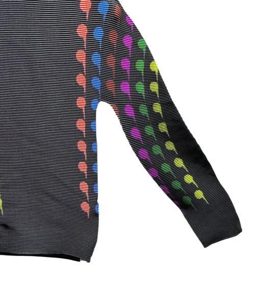 me ISSEY MIYAKE（ミーイッセイ ミヤケ）me ISSEY MIYAKE (ミーイッセイ ミヤケ) ハイネックロングスリーブカットソー ブラック サイズ:-の古着・服飾アイテム