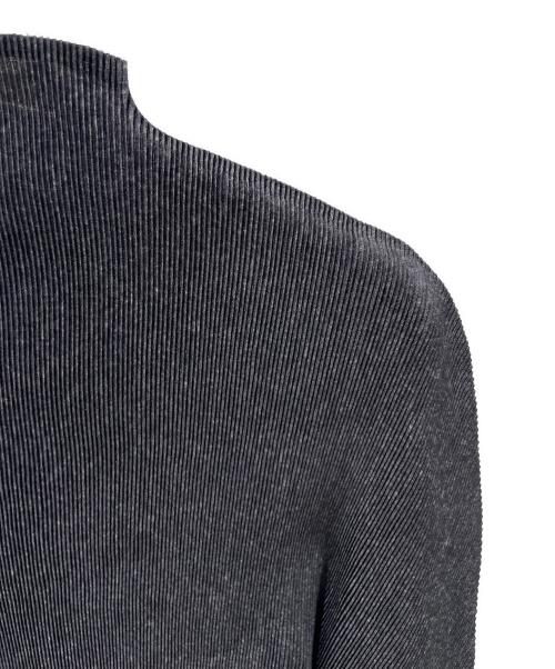 PLEATS PLEASE（プリーツプリーズ）PLEATS PLEASE (プリーツプリーズ) ハイネックロングスリーブカットソー グレー サイズ:3の古着・服飾アイテム