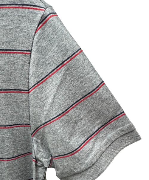 MONCLER（モンクレール）MONCLER (モンクレール) MONCLER/ボーダーポロシャツ グレー サイズ:Mの古着・服飾アイテム