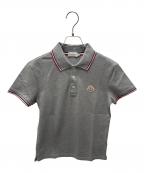 MONCLERモンクレール）の古着「MONCLER/フロントロゴポロシャツ/84093」｜グレー