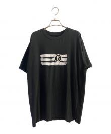 MM6 Maison Margiela（エムエムシックスメゾンマルジェラ）の古着「半袖カットソー」｜ブラック