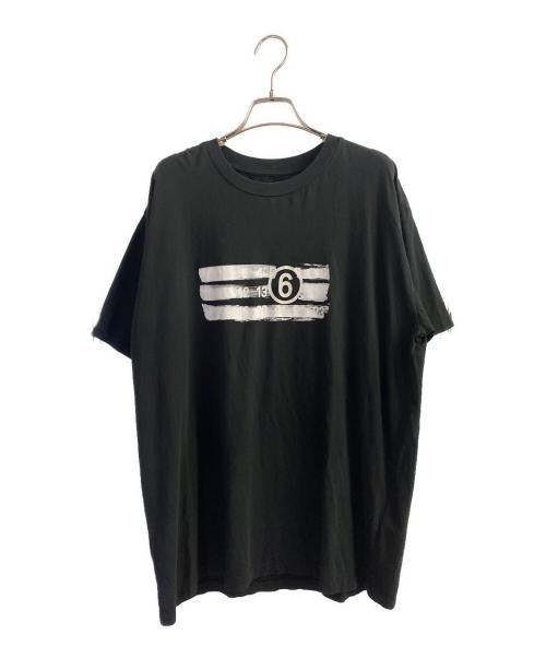 MM6 Maison Margiela（エムエムシックスメゾンマルジェラ）MM6 Maison Margiela (エムエムシックスメゾンマルジェラ) 半袖カットソー ブラック サイズ:Sの古着・服飾アイテム