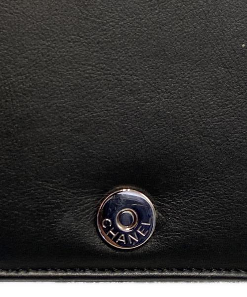 CHANEL（シャネル）CHANEL (シャネル) シャネルストラスCCチェーンウォレット ブラックの古着・服飾アイテム