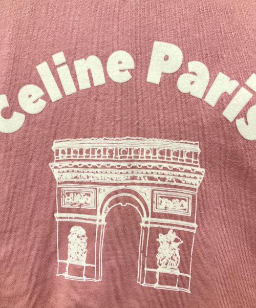 CELINE（セリーヌ）CELINE (セリーヌ) アルク・ドゥ・トリオンフ スウェットシャツ　2Y88D670Q ピンク サイズ:Mの古着・服飾アイテム