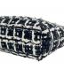 中古・古着 CHANEL (シャネル) Chain Tweed Bag/チェーンツイードバッグ ブラック×ホワイト：420000円