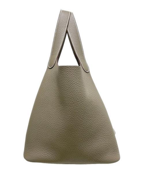 HERMES（エルメス）HERMES (エルメス) ピコタンロックMM/Picotin Lock 22/シルバー金具 エトゥープ サイズ:MMの古着・服飾アイテム