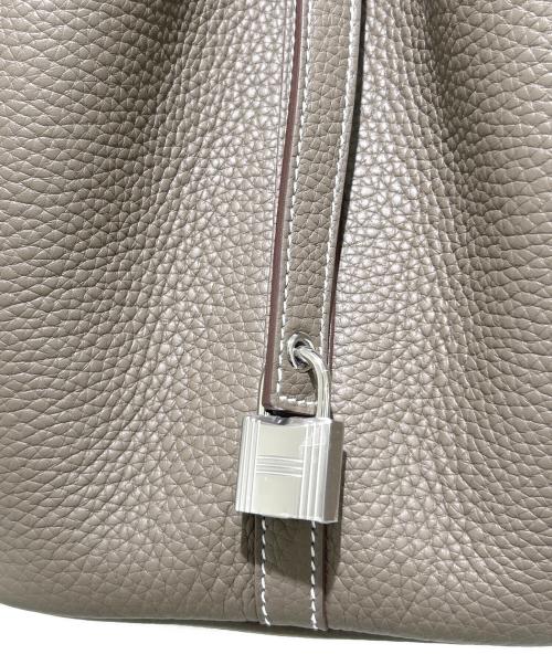HERMES（エルメス）HERMES (エルメス) ピコタンロックMM/Picotin Lock 22/シルバー金具 エトゥープ サイズ:MMの古着・服飾アイテム