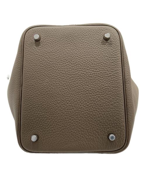 HERMES（エルメス）HERMES (エルメス) ピコタンロックMM/Picotin Lock 22/シルバー金具 エトゥープ サイズ:MMの古着・服飾アイテム