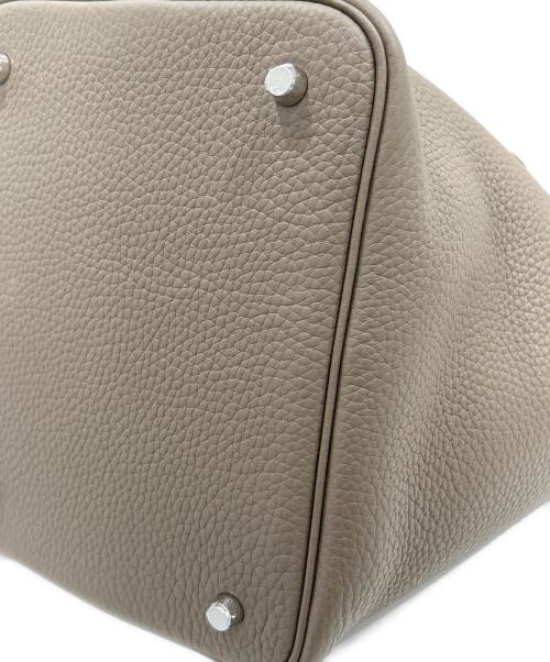 HERMES（エルメス）HERMES (エルメス) ピコタンロックMM/Picotin Lock 22/シルバー金具 エトゥープ サイズ:MMの古着・服飾アイテム
