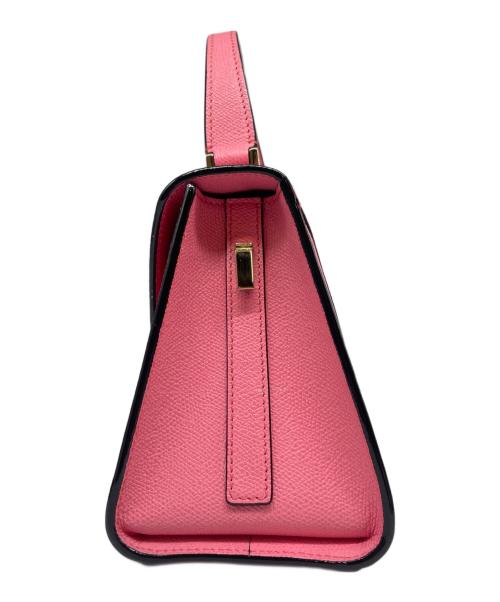 Valextra（ヴァレクストラ）Valextra (ヴァレクストラ) イジィデ ミニ ショッキングピンク サイズ:ミニ/miniの古着・服飾アイテム