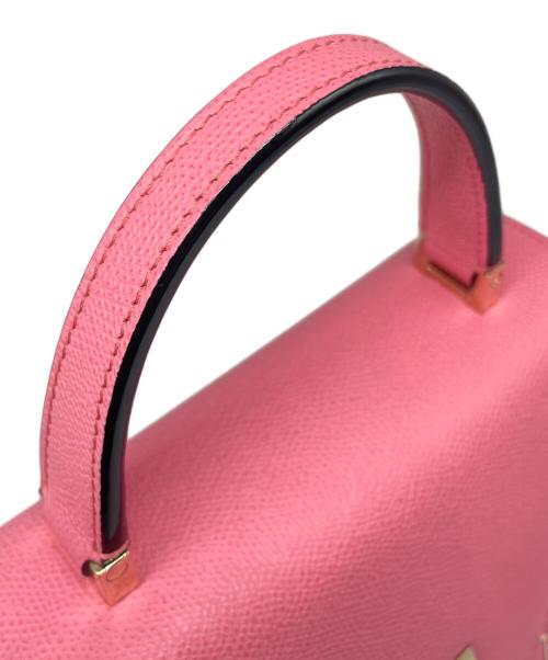 Valextra（ヴァレクストラ）Valextra (ヴァレクストラ) イジィデ ミニ ショッキングピンク サイズ:ミニ/miniの古着・服飾アイテム