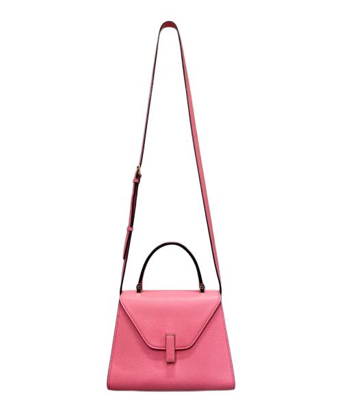 Valextra（ヴァレクストラ）Valextra (ヴァレクストラ) イジィデ ミニ ショッキングピンク サイズ:ミニ/miniの古着・服飾アイテム