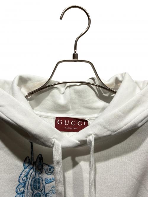 GUCCI（グッチ）GUCCI (グッチ) ヒグチユウコ (ヒグチユウコ) パーカー ホワイト サイズ:S 未使用品の古着・服飾アイテム