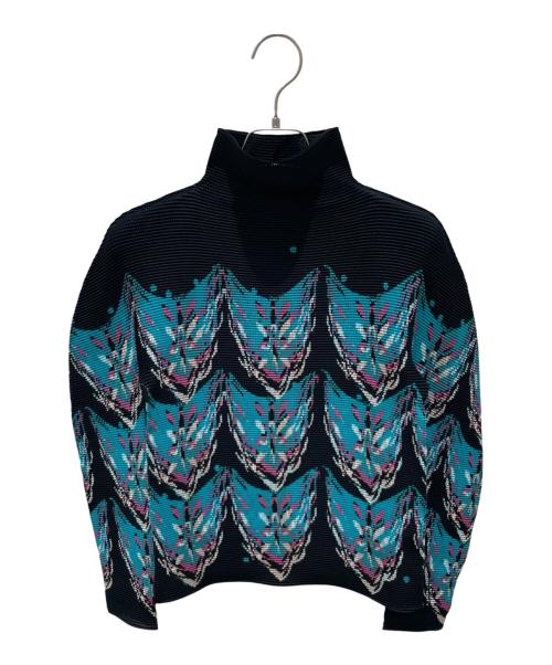 me ISSEY MIYAKE（ミーイッセイ ミヤケ）me ISSEY MIYAKE (ミーイッセイ ミヤケ) プリーツ長袖カットソー ブラック サイズ:FreeFreの古着・服飾アイテム