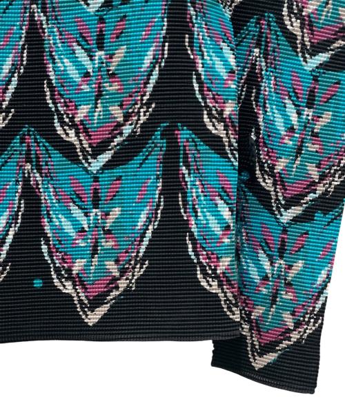 me ISSEY MIYAKE（ミーイッセイ ミヤケ）me ISSEY MIYAKE (ミーイッセイ ミヤケ) プリーツ長袖カットソー ブラック サイズ:FreeFreの古着・服飾アイテム