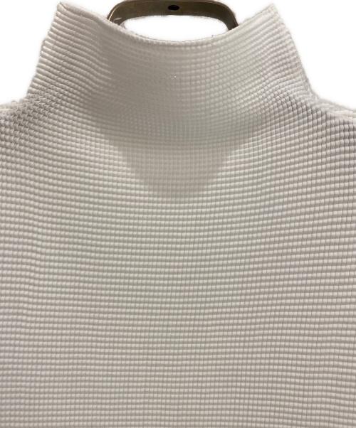 me ISSEY MIYAKE（ミーイッセイ ミヤケ）me ISSEY MIYAKE (ミーイッセイ ミヤケ) プリーツ長袖カットソー ホワイト サイズ:FREEの古着・服飾アイテム