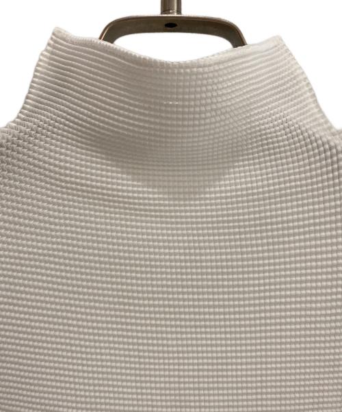 me ISSEY MIYAKE（ミーイッセイ ミヤケ）me ISSEY MIYAKE (ミーイッセイ ミヤケ) プリーツ長袖カットソー ホワイト サイズ:FREEの古着・服飾アイテム