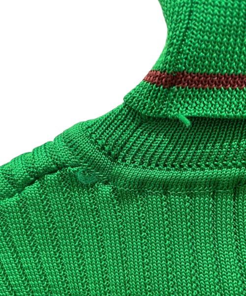 ISSEY MIYAKE（イッセイミヤケ）ISSEY MIYAKE (イッセイミヤケ) タートルネックニット グリーン サイズ:Mの古着・服飾アイテム