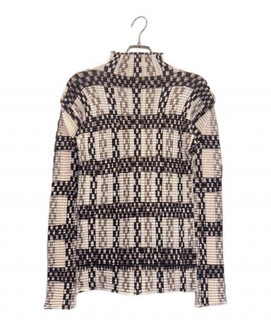 中古・古着通販】ISSEY MIYAKE (イッセイミヤケ) 鎖柄 ハイネック